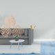 thumbnail image 2 of Arte de pared de madera con hojas de palma tropicales y pájaros dorados. Decoración creativa de la selva con escultura para el hogar, la oficina o la, 2 of 8