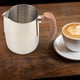 thumbnail image 3 of Taza para espumar leche Mango de madera Jarra de leche de acero inoxidable Taza Espumador Taza de café Jarra para espumar leche Coffeware para Holiday 1000ML SM SunniMix Tazas para espumar leche, 3 of 7