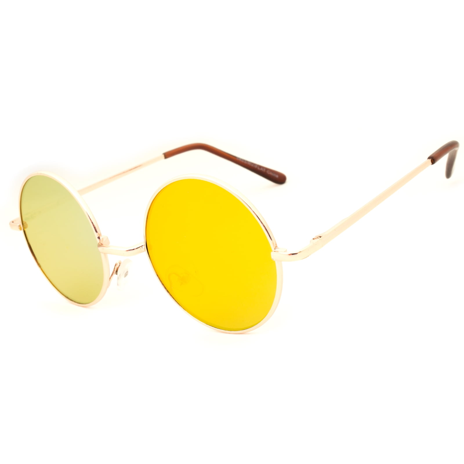 John Lennon Sunglasses Round Hippie Shades Retro Mirrored Colored