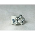 thumbnail image 2 of Heaven Crafts Silver Chunky Star Ring 925 Sterling Silver Handmade Boho Adjustable Ring For Women, 2 of 6
