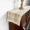 thumbnail image 6 of Cotton Table Runner for Home Decoration, Weddings, and Holidays with Hand-Crocheted Texture, 6 of 9