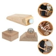 thumbnail image 2 of 3pcs Hand Sanding Block Wooden Sanding Block Wooden Hand Sandpaper Block for Polishing, 2 of 8
