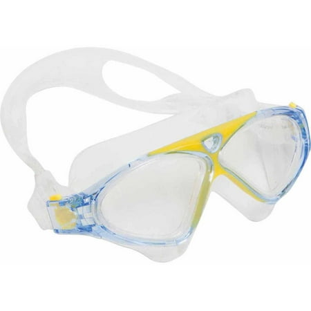 Nat Geo Kids Z6 Swim Mask-Clear Lenses Trans Blue/Yellow