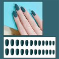 thumbnail image 1 of SensualScrubBalletNailMatteCoffinNailWearPieceTrapezoidalFakeNailFinishedProduct, 1 of 5