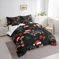 thumbnail image 3 of Manfei Christmas Dog Lover Twin Bedding Sets 7-Piece, Cartoon Dachshund Animal Bedding Comforter Set, Happy New Year Reversible Sheet Sets, Breathable Home Decor, 3 of 7