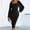 Black, variant on Women's Comfortable Lace Splice Dress Square Neck Split Long Dress Light Bridesmaid Dress Casual Dress Fashion Summer Dresses Petite Dresses for Work Casual Dress for Ladies Long Sleeve Maxi Dress for