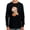 Black, variant on Cute Sloth W Pumpkin Long Sleeve Toddler - Toddler Long Sleeve Tee, Black