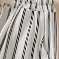 thumbnail image 6 of Audhol Striped Pants Women, Retro Cotton and Linen Striped Wide Leg Pants for Women Loose and Casual Straight Leg Cropped Pants Petite Linen Pants for Women White 4XL, 6 of 6