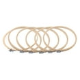thumbnail image 3 of 6 Pieces 10 Inch Embroidery Hoops Wooden Round Adjustable Bamboo Circle Hoop Ring Bulk Wholesale for Art Craft Handy Sewing, 3 of 8