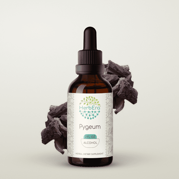 Pygeum Alcohol Herbal Extract Tincture, Super-Concentrated Wildcrafted Pygeum (Pygeum Africanum) Dried Bark 2 oz