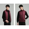 thumbnail image 5 of JIKNTTR Men's Lightweight Puffer Vest Jacket Winter Outdoor Casual Stand Collar Vest Padded Jacket Coat Vest Pullover Thermal Shirts, 5 of 5