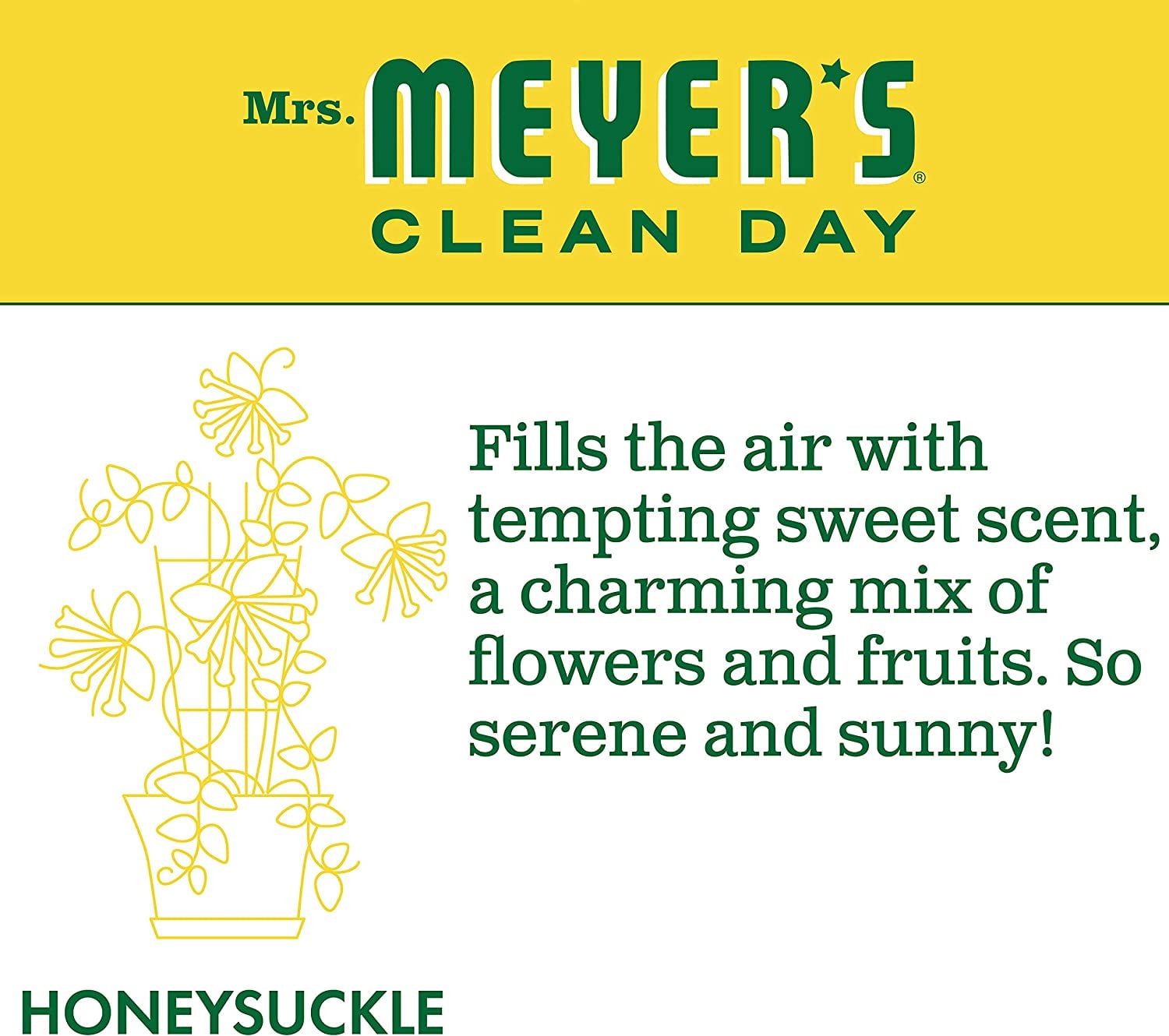 Mrs. Meyer's Dish Soap Variety, 1 Dish Soap, 1 Dish Soap Refill, Honeysuckle, 1 CT