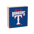thumbnail image 2 of Texas Rangers 6" Square Fan Chant Wood Block Shelf Sign, 2 of 3