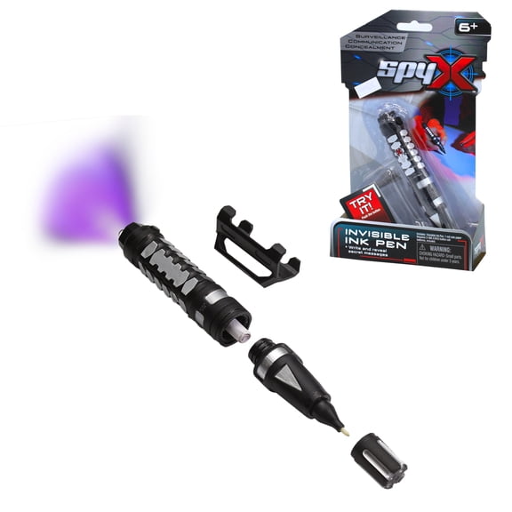 SpyX / Invisible Ink Pen - Write and Read Invisible Messages with This Fun Spy Toy.  Perfect addition for your spy gear collection!