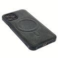 thumbnail image 5 of Pour Apple Iphone 12 Pro Cuir Magnétique 2-en-1 Vert Foncé, 5 of 5