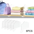 thumbnail image 1 of 6 separadores de estantes, divisores para ropa, bolsos, suéteres, armarios, armarios de cocina, organizadores de bolsos, divisores transparentes para, 1 of 8