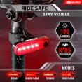 thumbnail image 2 of Luz trasera para bicicleta BLITZU 2024 Cyborg 120T USB-C recargable, 2 of 6