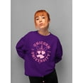thumbnail image 2 of Unicorn University - Heart-Eyed Emoji Design Women's Sweatshirt, 2 of 4