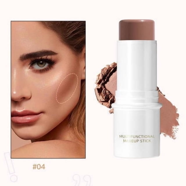 FSTDelivery Beauty & Personal Care! Matte Blush Stick Solid Multi-function Makeup Stick High Light Cosmetic Stick Concealer Nose Shadow Matte Pearl High Light Stick Makeup, Christmas Gifts for Women!