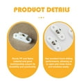 thumbnail image 2 of Shisuyan Windows Screen Window Pulley White 20Pcs 1.18X0.35X0.35in, 2 of 8