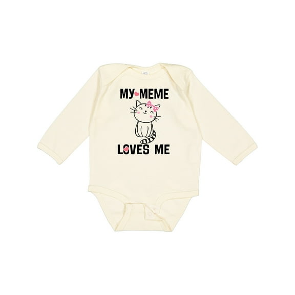 Inktastic My Meme Loves Me Girls Girls Long Sleeve Baby Bodysuit