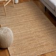 thumbnail image 6 of Ox Bay Natalia 5' x 7'9" Brown/Gold Striped Braided Jute Indoor Area Rug, 6 of 6