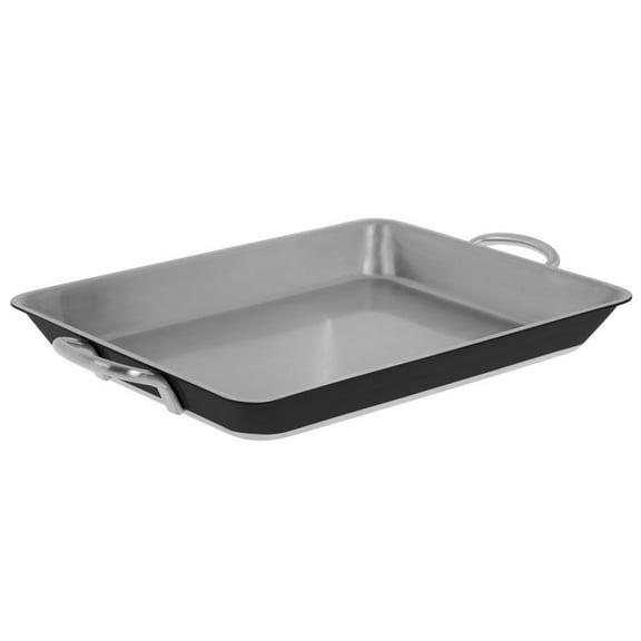 HUBERT Baking Pan 3-Ply Stainless Steel Rectangular Black - 14 1/4" L x 11 2/5" W x 1 1/2" H