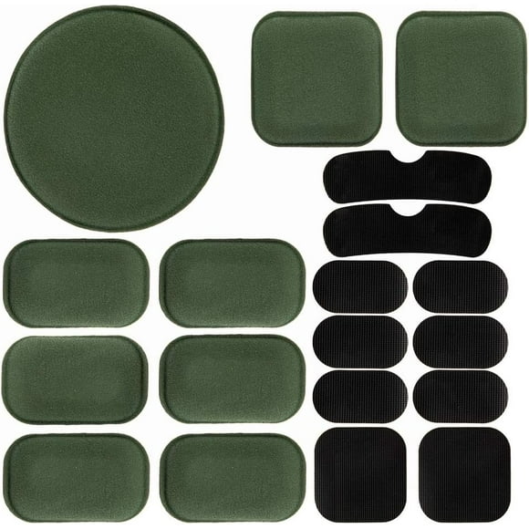 shiyou-Universal Airsoft Helmet Pads 19pcs/Set Tactical Helmet Replacement Foam Motorcycle Padding Kits Bicycle Bike Accessories Mats for Fast Mich CS ACH FMA USMC PASGT