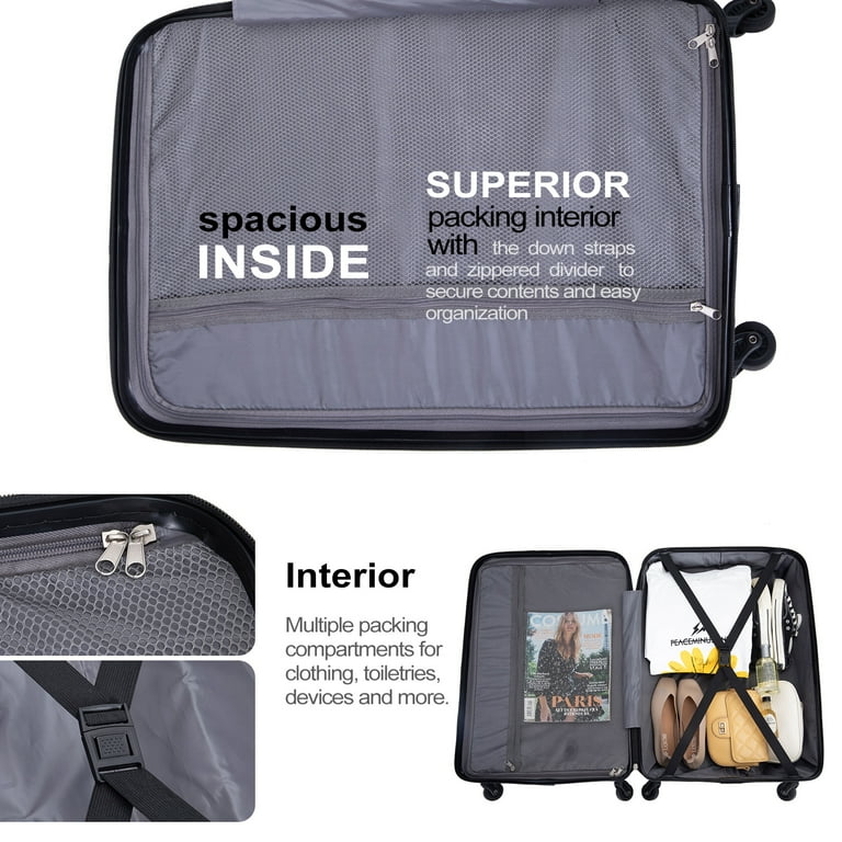 Tripcomp 3-Piece Hardside Luggage Set (21/25/29