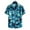 Dark Blue, variant on Floenr Mens T Shirts,Men Hawaiian Short Sleeve Beach Stand-up Collar Shirt Printed Summer Casual Button Down Shirts
