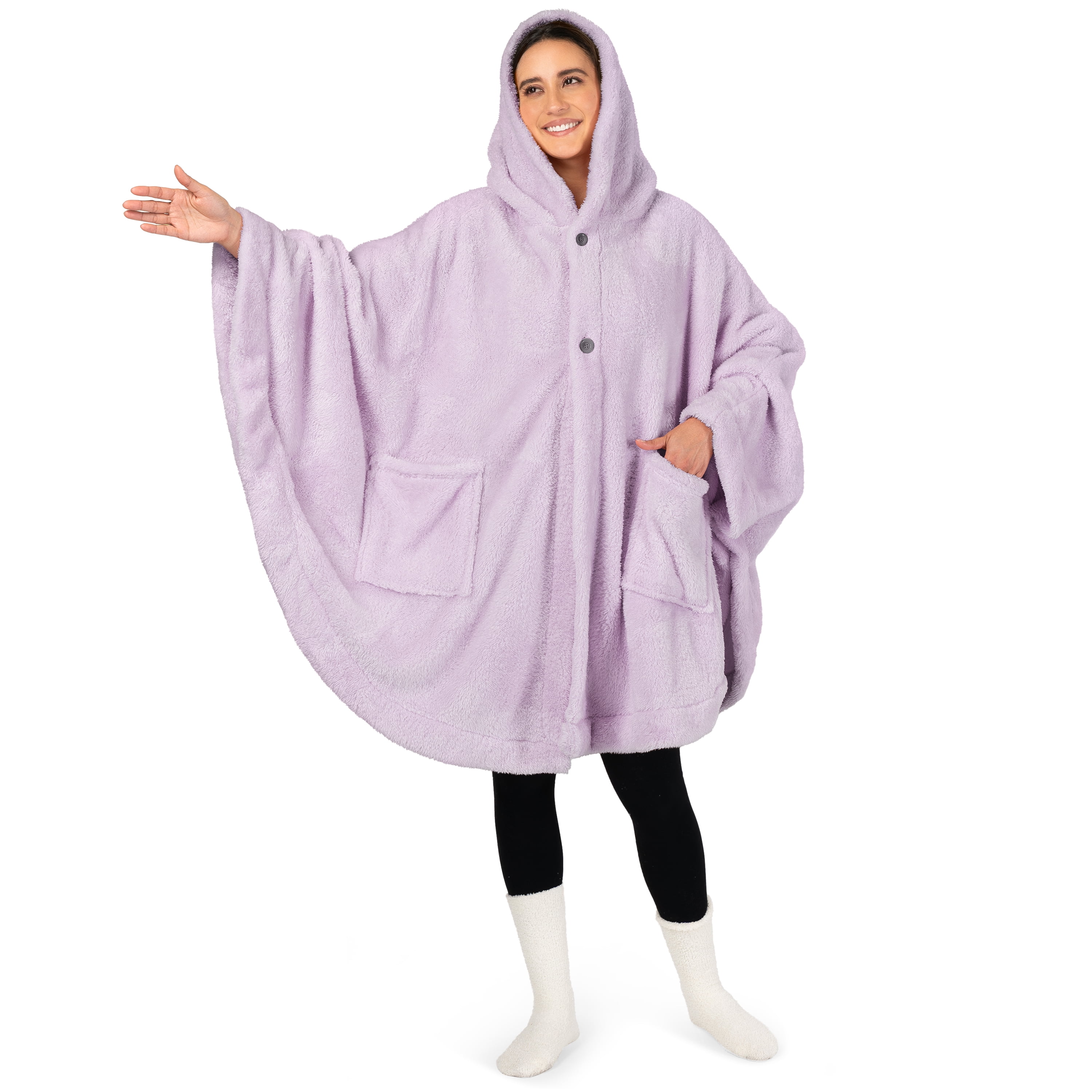 Pavilia Premium Fabrics Luxurious Angel Wrap Wearable Blanket (Women's)