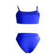 thumbnail image 6 of BONIXOOM Swimsuit Coverup For Women Tankini Tie Solid Bikinis Bikini Summer Swimwears on Clearance Blue Size 8, 6 of 7
