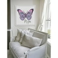 thumbnail image 4 of Marmont Hill "Lavender Butterfly Text" by Molly Rosner Framed Painting Print, 4 of 6
