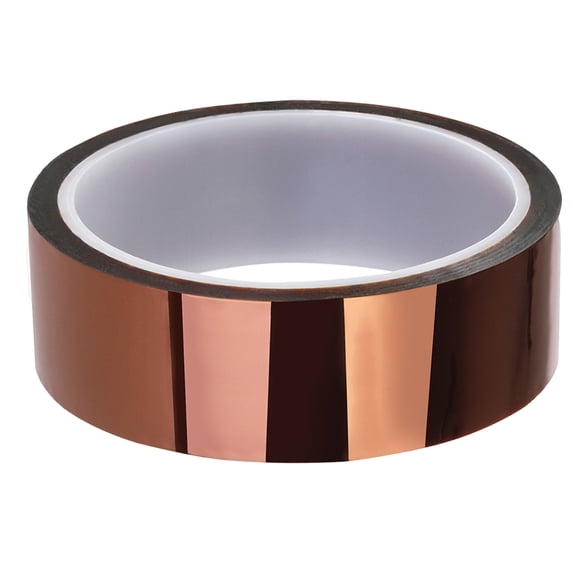 MasteelfCA TINKSKY 30mm*33m High Temperature Heat Resistant Tape Polyimide Film Adhesive Tape (Tawny)