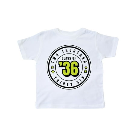 

Inktastic Class of 2036 in Black Circle with Stars Gift Toddler Boy or Toddler Girl T-Shirt