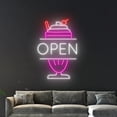 thumbnail image 5 of Handmadetneonsign Milkshake Open Wall Art, Open Milkshake Wall Decor, Milk Shake Drink Wall Decor, 5 of 5