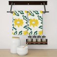 thumbnail image 3 of Eveokoki African Daisy Flower Kitchen Dish Towel Set of 2, Floral Ultra Absorbent Hand Drying Baking Cooking Cloth, Spring Seasonal Decor Home Decorations 16 x 24 Inch, 3 of 5