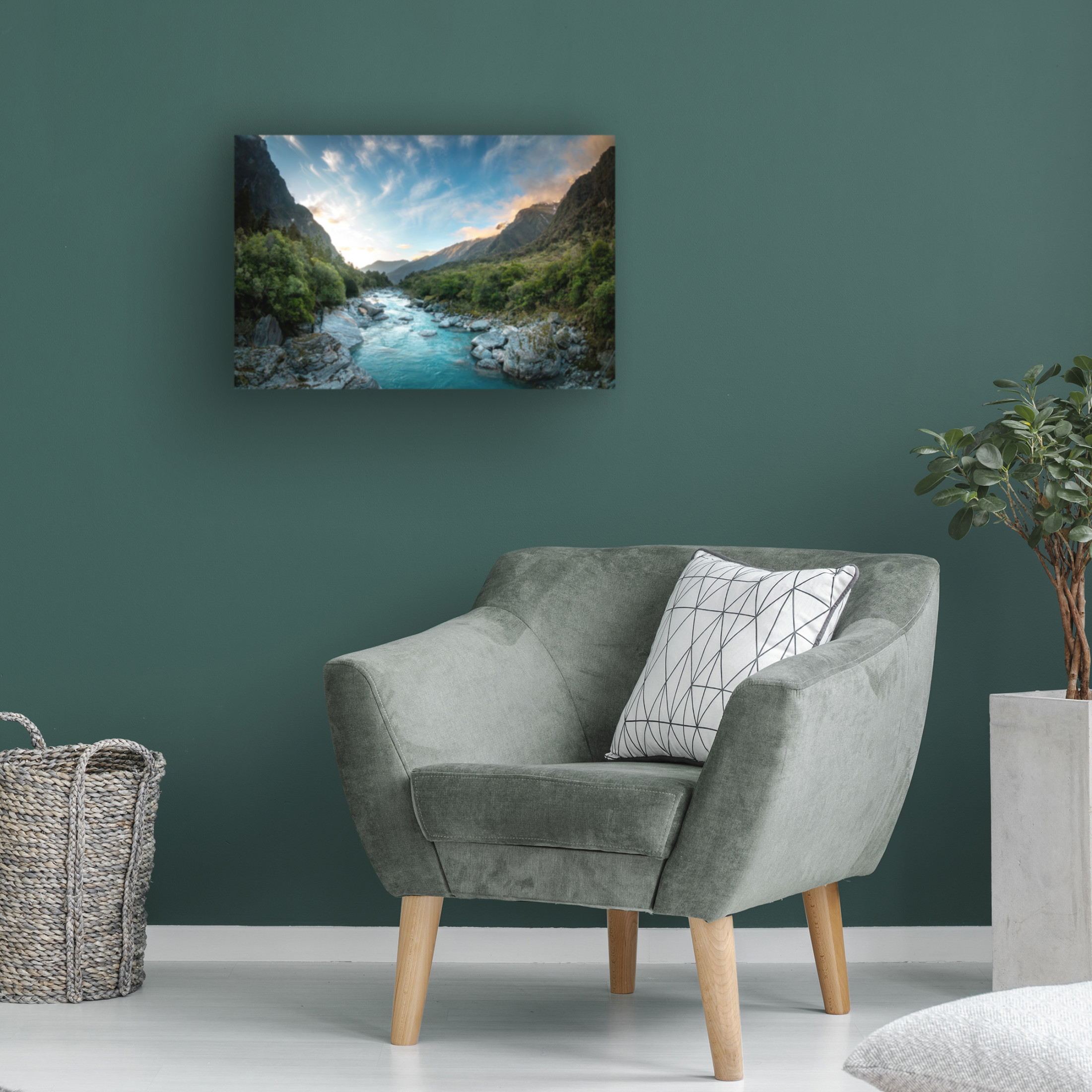 Trademark Fine Art Christoph Schaarschmidt copland river Canvas Wall Art