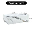thumbnail image 2 of Faux Marble Coffee Table, Rectangle MDF Sofa Side Table for Living Room, Coffee Table Tea Table Center Table for Home, TV Table (Coffee Table - White), 2 of 8