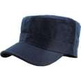 thumbnail image 1 of YOPTOP Cadet Army Military Fitted Botton Cap Basic Everyday Castro Radar Hat, 1 of 6