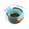 thumbnail image 3 of AMERTEER AOVUWU ABS Fruit Peeler Eggs Cutter Easy Operation Multifunctional Slicers For Kitchen With Base, 3 of 9