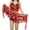01 Red, variant on Women's Sequin Tassel Bra Crop Top with Fringe Hip Scarf Sets Sparkly Sexy Latin Dress 2Pcs Belly Dance Outfits