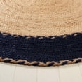 thumbnail image 3 of SAFAVIEH Natural Fiber Cirino Bordered Area Rug, Natural/Navy, 5' x 8' Oval, 3 of 8