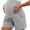 Light Gray, variant on Yawrut Ladies' Comfortable High Waist Support Abdominal Side Pocket Pregnant Yoga Shorts