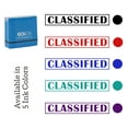 thumbnail image 7 of Printtoo Classified Self Inking Rubber Stamp Pre-Inked Office Stamp- Home Office Business Stationery, Green- 42 x 9 mm, 7 of 7