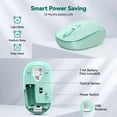 thumbnail image 6 of VIGOR- Mint Green Portable Wireless Mouse For Small Hands Quiet Click Travel Design, 6 of 6