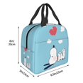 thumbnail image 5 of Cute Cartoon Anime Lunch Bag With Zipper Waterproof And Reusable Cooler Tote Lunch Box For School/Office/Picnic/Work, 5 of 5