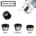 thumbnail image 2 of High Precision Trimmer Collet Adapter 6mm 1/4 8mm Router Bit Collet Chuck Clamping Adapter for Engraving Trimming Machine Elect, 2 of 5