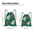 thumbnail image 2 of Honeii Gingerbread Snowman Cookies Print Drawstring Backpack,Drawstring Bags String Backpack Gym Cinch Sack Backpack Sport Bag Draw-Medium, 2 of 6