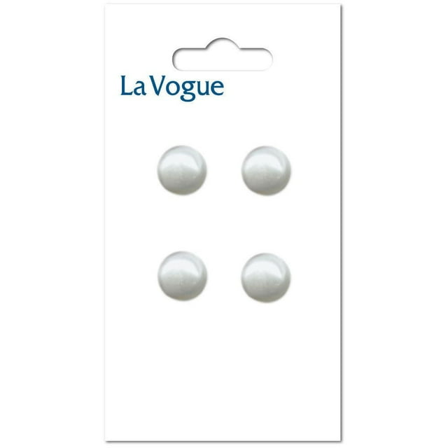 LaVogue Shank White Buttons